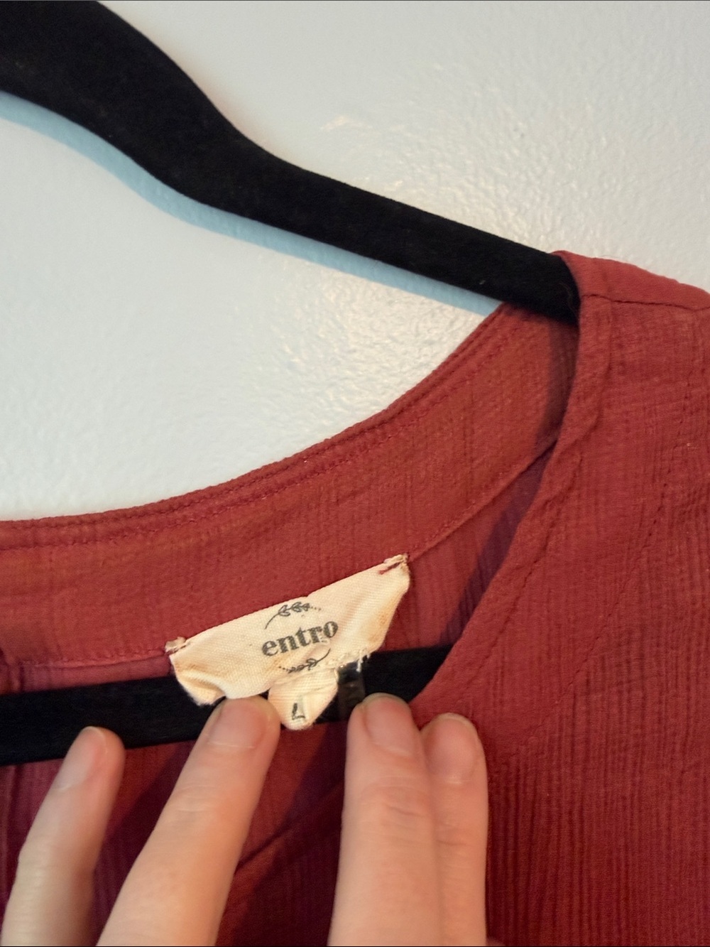 entro Rust Tiered Peasant Tunic - Picture 2 of 4